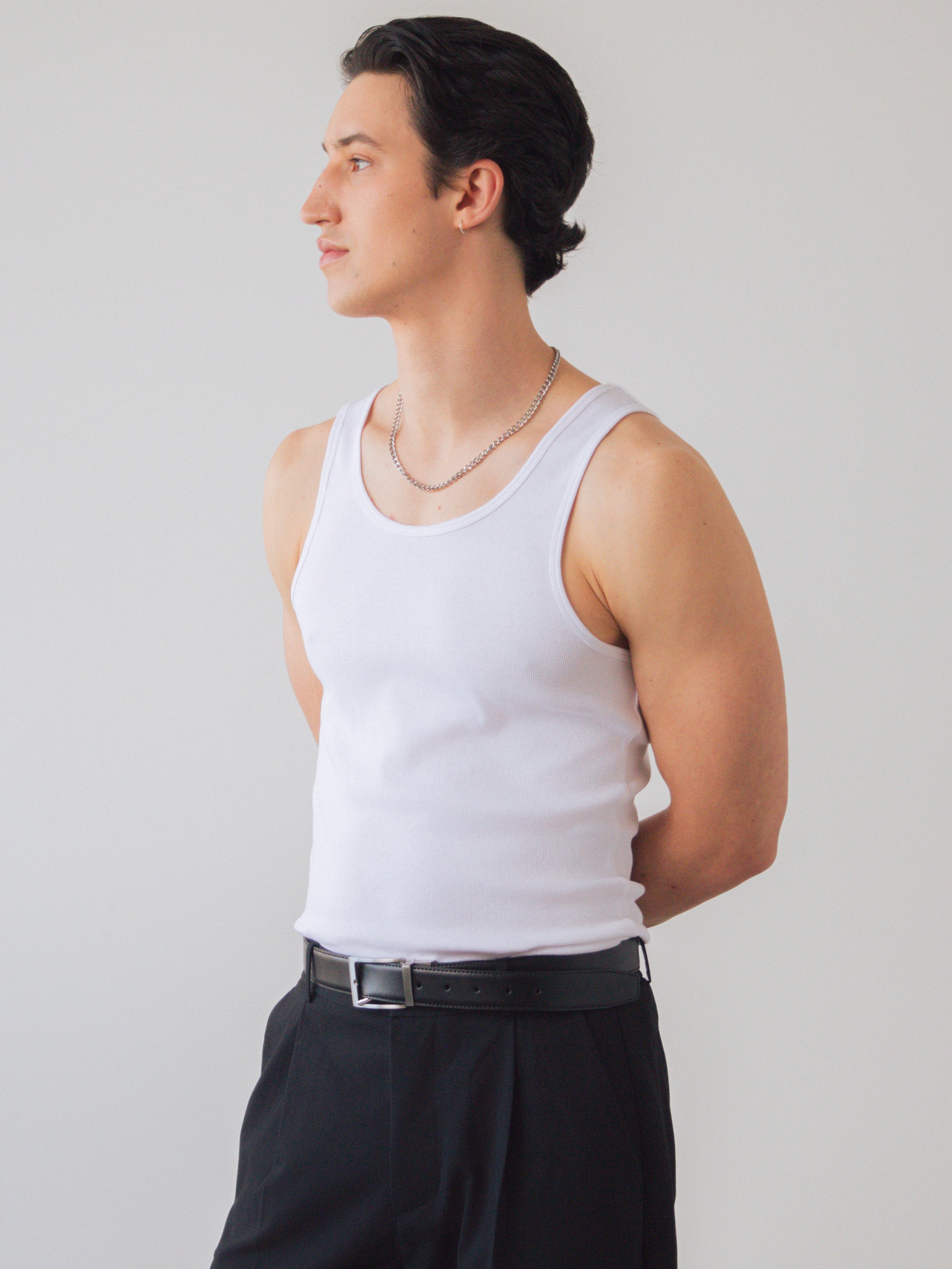 Geribbelde Tank Top
