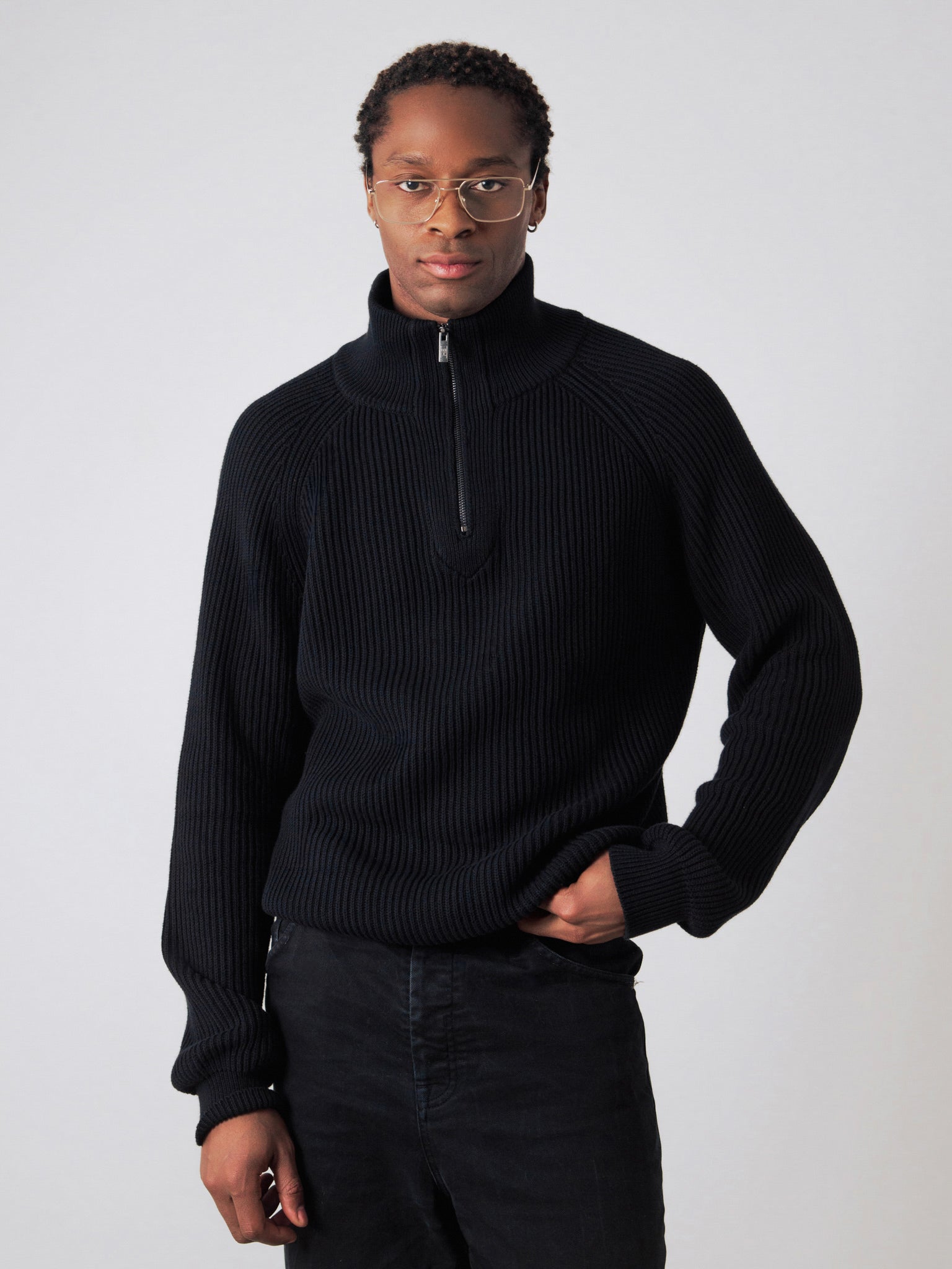 Half-Zip Knit