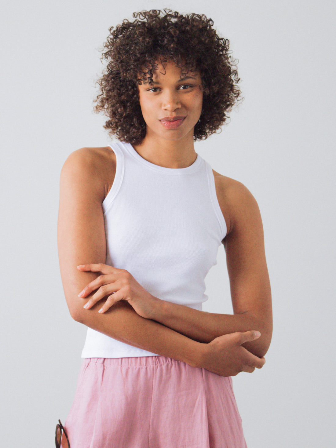 Ribbed Racer Top