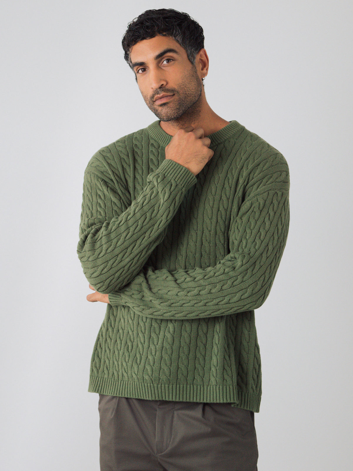 Zopfstrickpullover