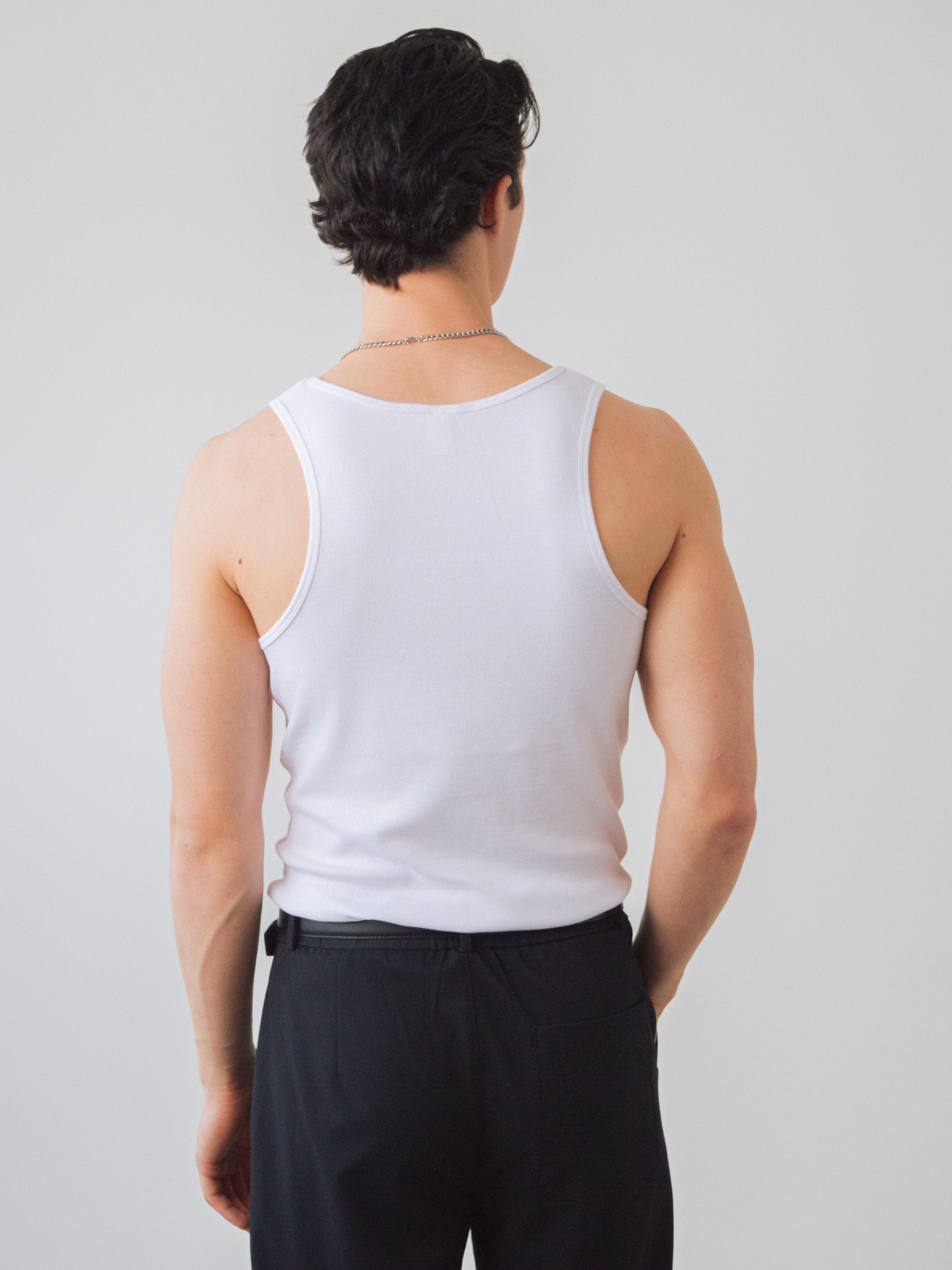 Geribbelde Tank Top