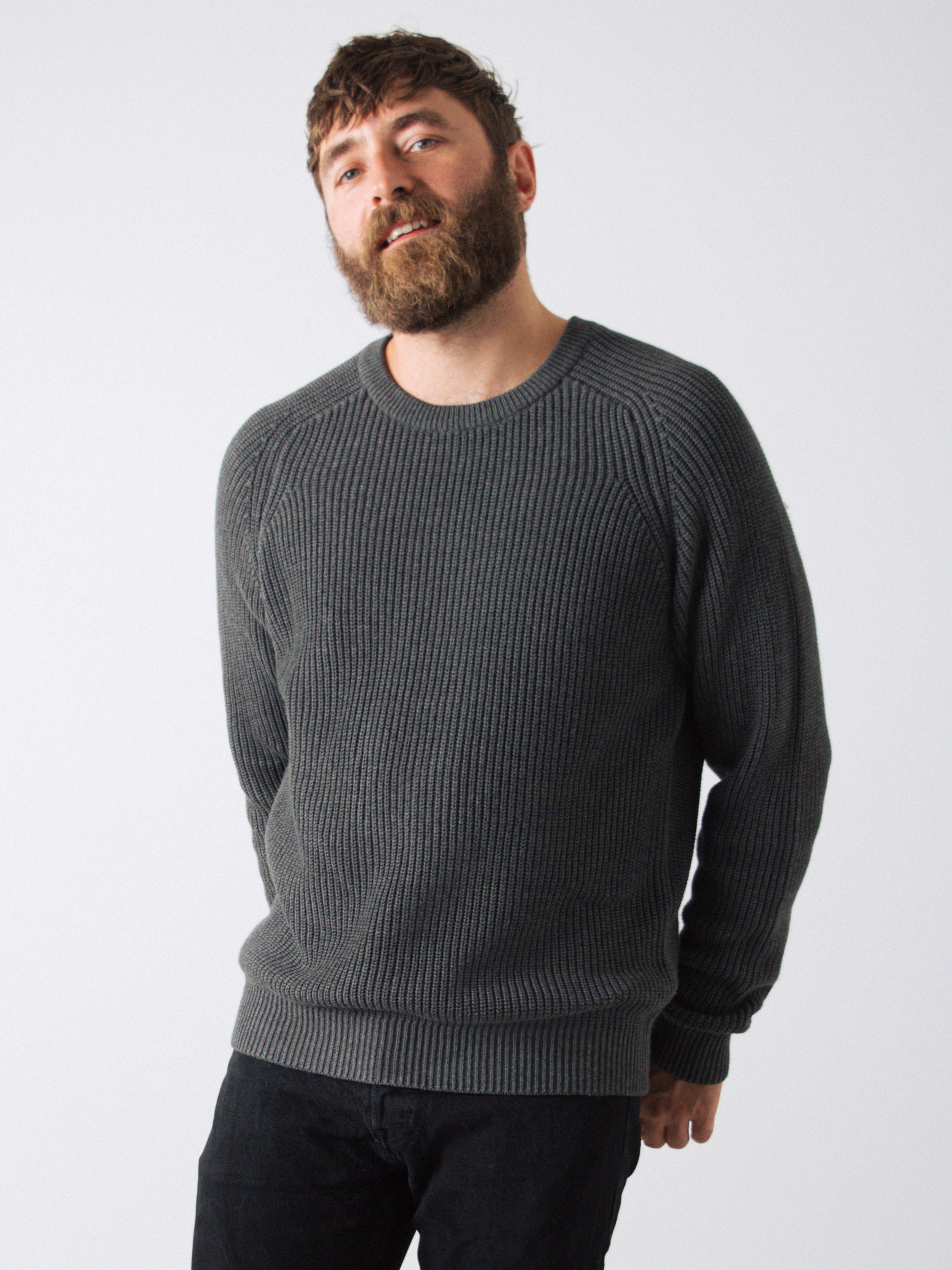 Men Heavy Knit Jumper