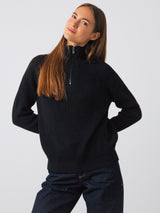 Half-Zip Knit Frauen