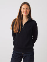 Half-Zip Knit Frauen