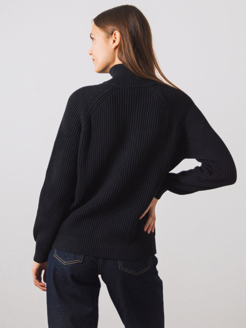 Half-Zip Knit Frauen