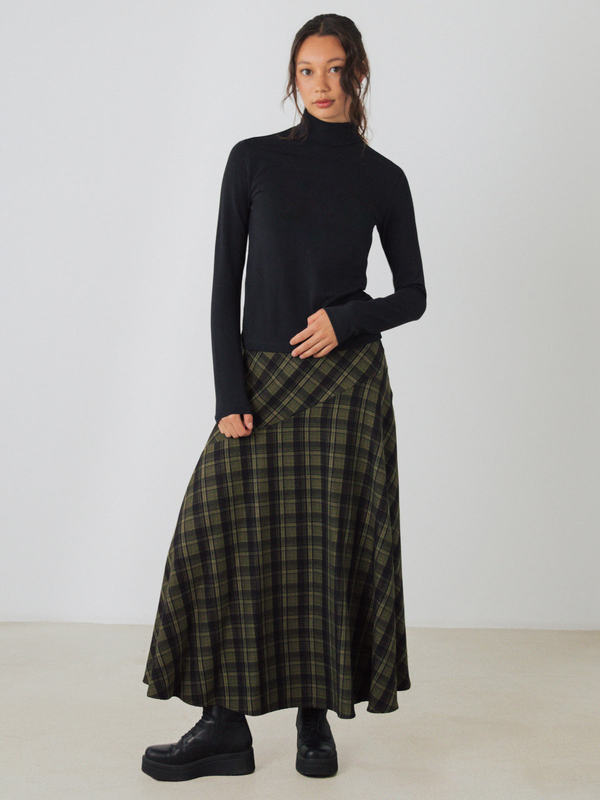 Jersey-Rollkragenpullover