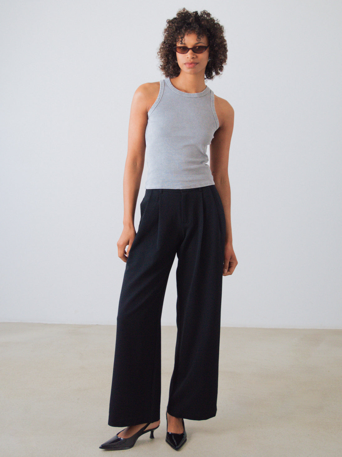 Ribbed Racer Top