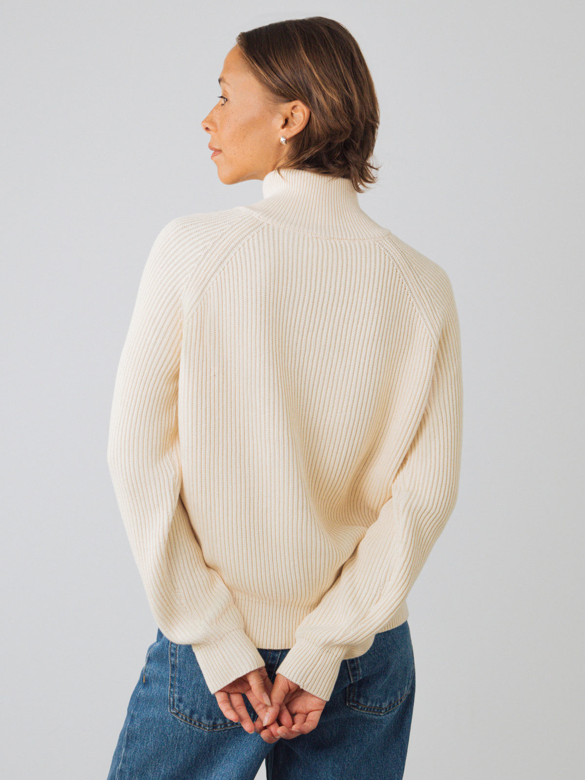 Magliione mezza zip donna
