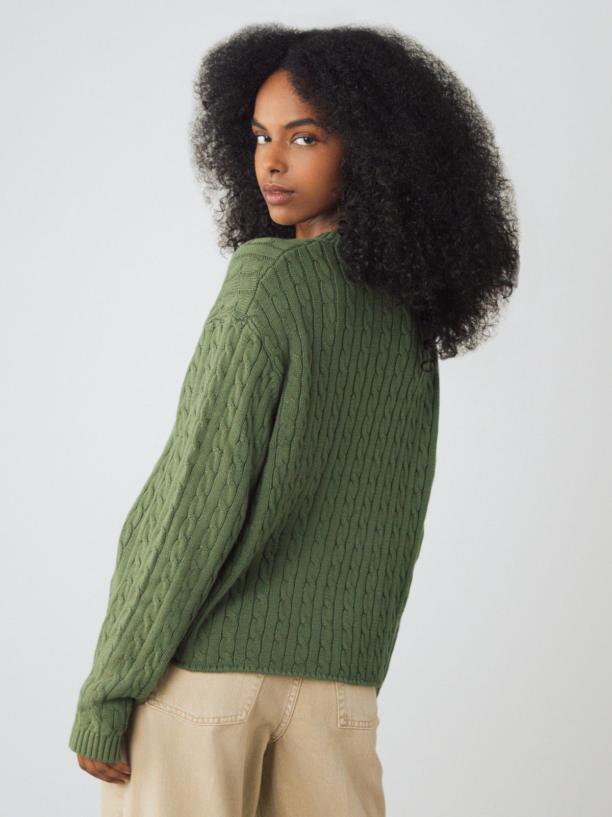 Zopfstrickpullover