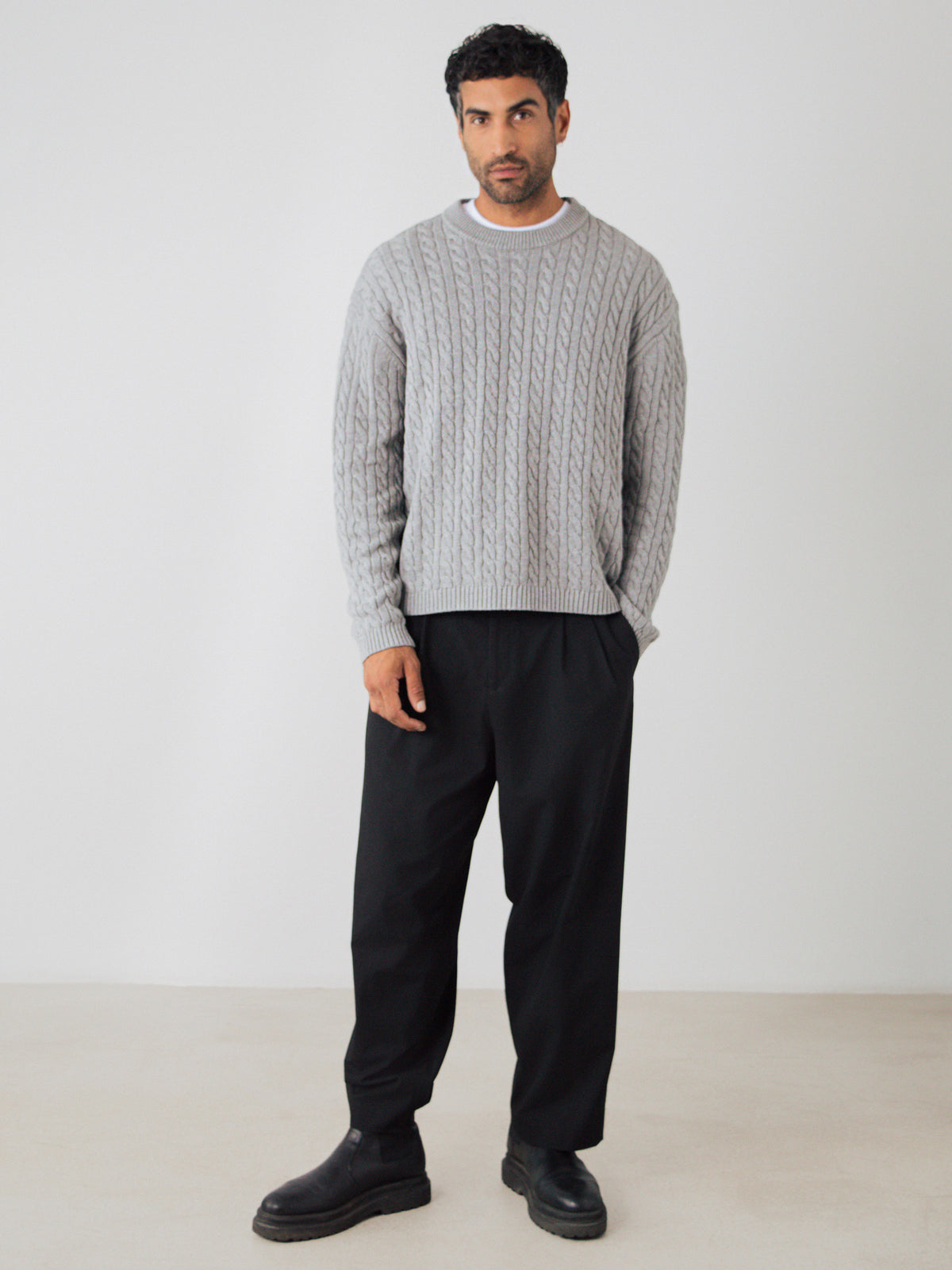 Zopfstrickpullover