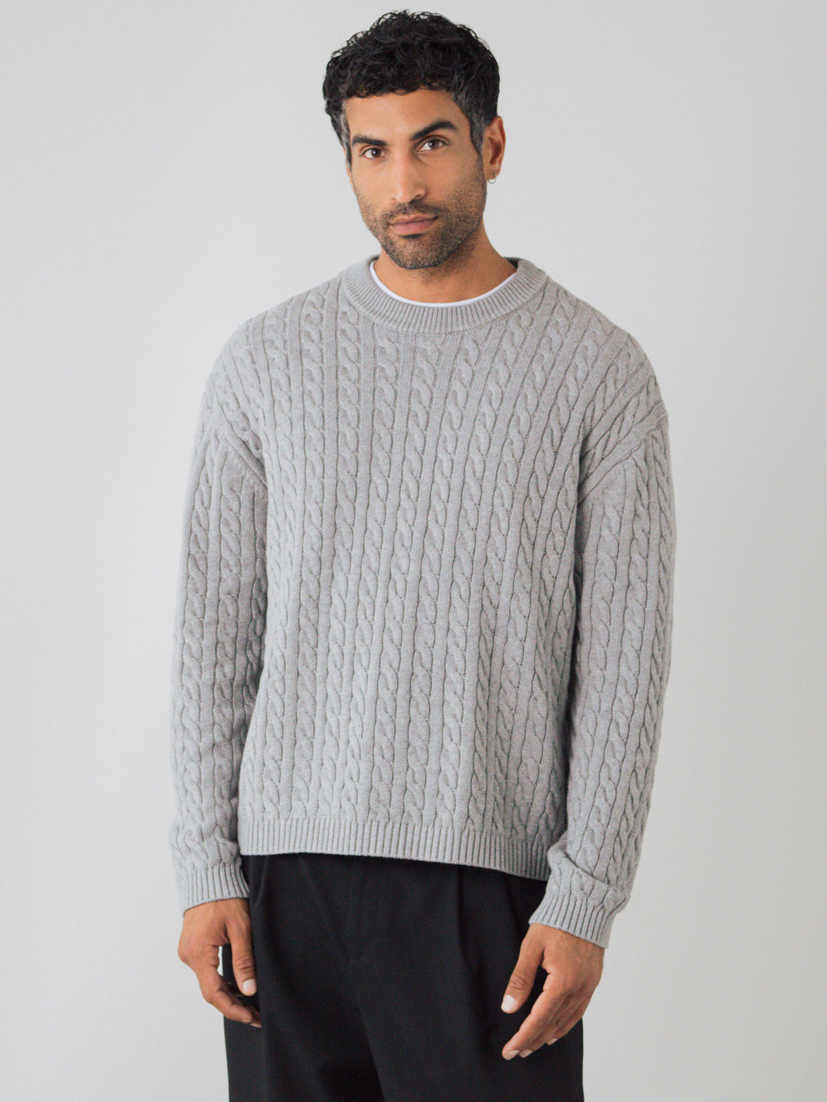 Zopfstrickpullover