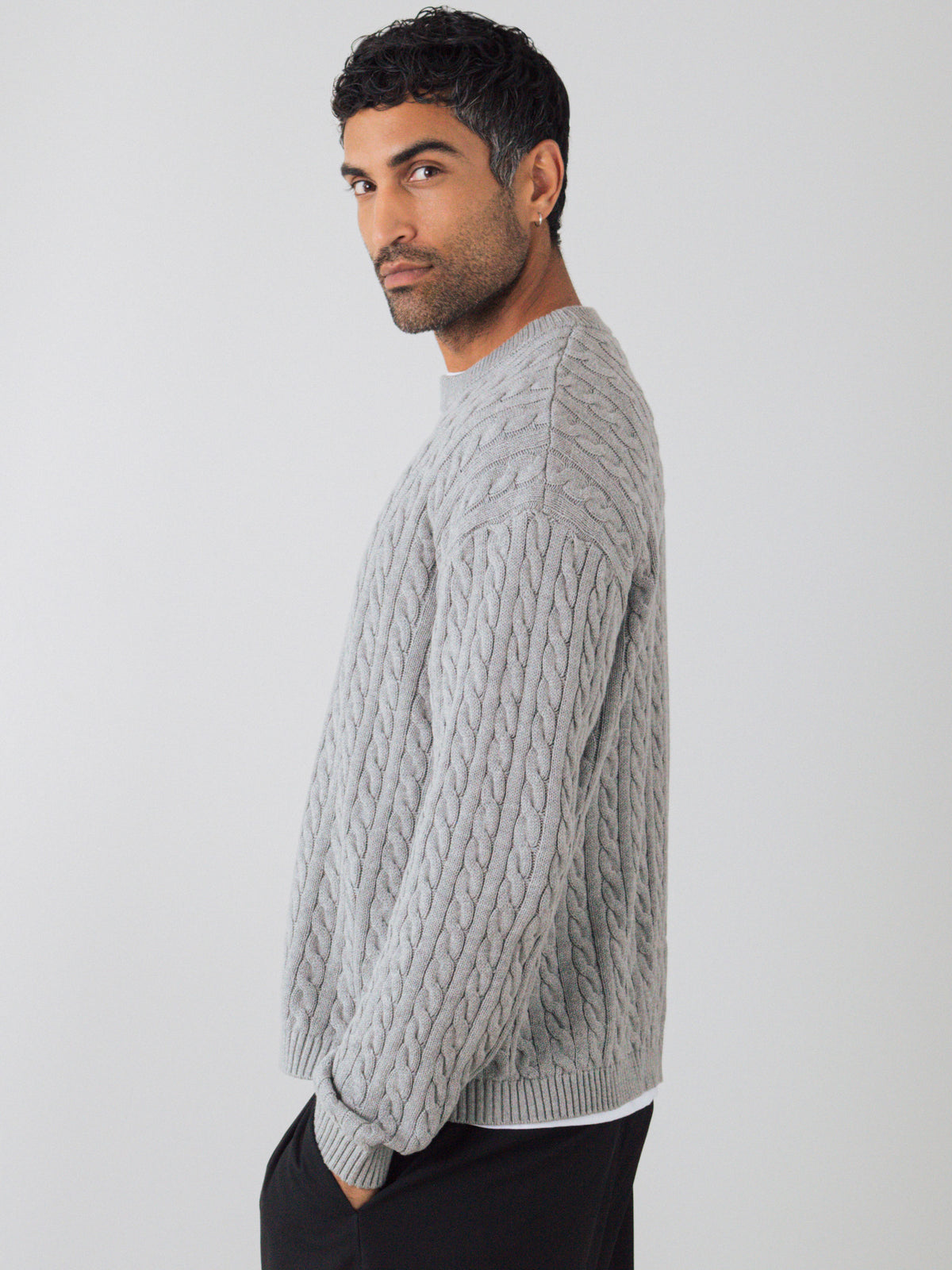 Zopfstrickpullover