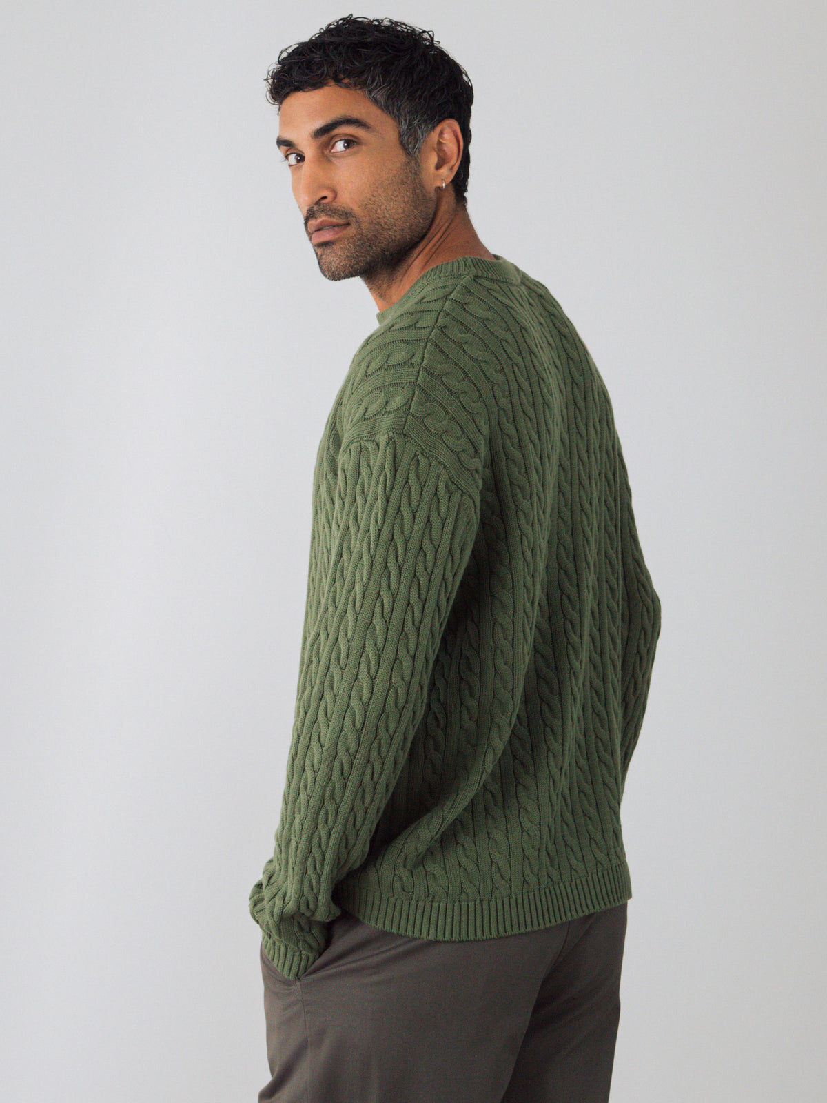 Zopfstrickpullover